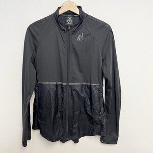 Adidas Women’s Running Lightweight Wind Windbreaker Black Jacket Size M Medium